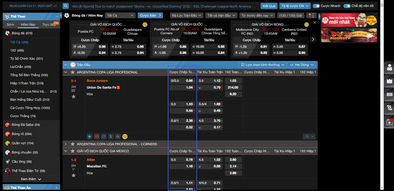 Cách đọc kèo Châu Á