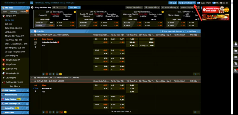 Tỷ lệ cược Indonesia